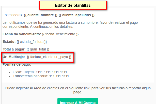 Editor de plantillas WispHub