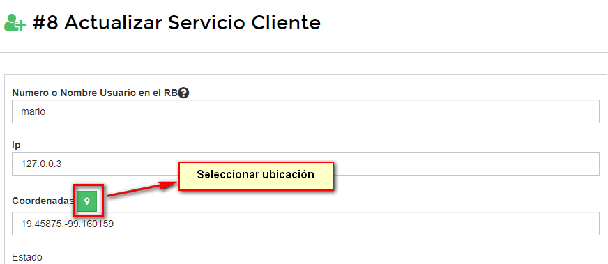 Seleccionar ubicación en google maps cliente - WispHub.net