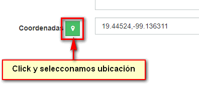 Seleccionar ubicación en google maps